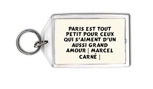 Shopzeus Porte Cle Paris Est Tout Petit Pour Ceux Qui S Aiment D Un Aussi Grand Amour Marcel Carne Proverbes Amazon Fr Cuisine Maison
