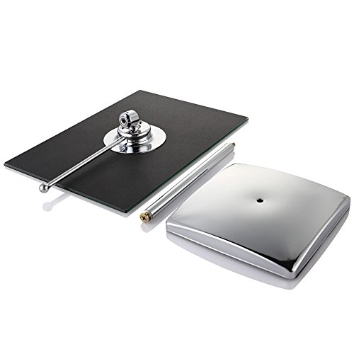 TFCFL Make-up Spiegel, verstellbare rechteckige Luxus-Tabletop Make-up Spiegel, perfekte moderne und elegante rahmenlose Design für Schlafzimmer oder - 3
