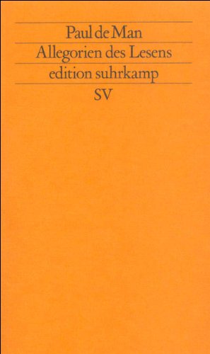 Cover zum Buch Allegorien des Lesens