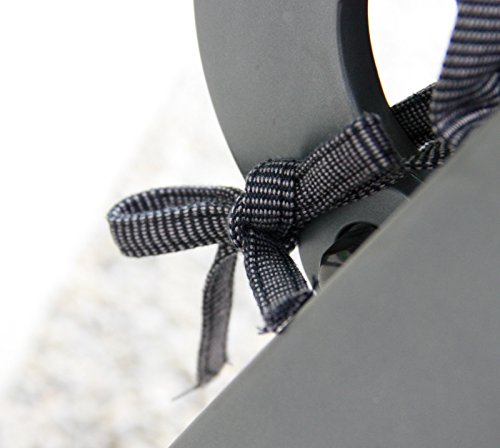 Deckchair Auflage mit Kopfkissen, Reißverschluss Bezug abnehmbar, waschbar in Anthrazit - 6