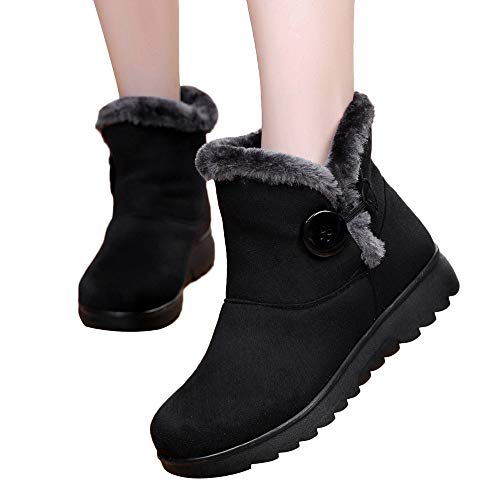 Preisvergleich Produktbild TianWlio Stiefel Frauen Winter Warm Schuhe Stiefeletten Boots Halten Schlüpfen Schneestiefel Weihnachten Winter Knöchel Martin Kurz Schnee Stiefel Pelzschuhe Warme Schuhe