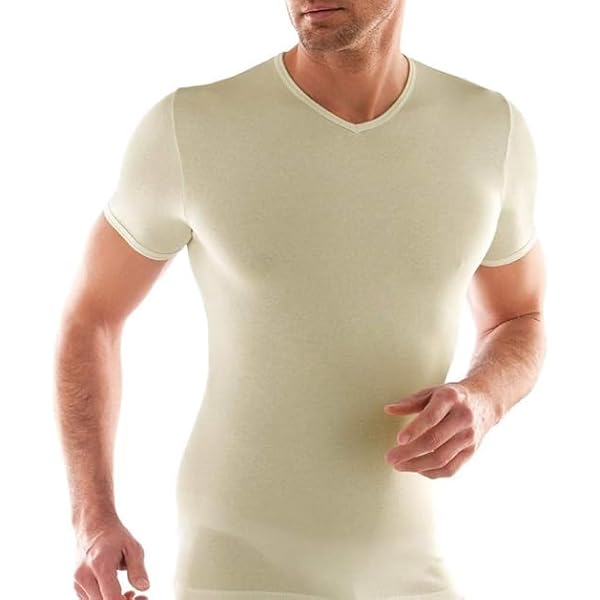 Maglia Termica Uomo In Lana E Cotone - Offerta 3 Pezzi, Girocollo, Made In Italy - Foto 5