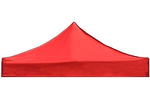 BuNiq Pavillon Ersatzdach Ersatz Pavillon Dach Pavillondach Ersatz 2x2 2x3 3x3 3x4 3x6 Ersatzdach Wasserdicht, Ersatzdächer für Pavillons, Dach für Pavillon, Ersatzdach für Pavillon 2,9x2,9 m red