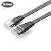 Produktbild Enterest Black Ultra Slim Flat Profile RJ45 Cat 6 Flat Ethernet Cables With High-Speed For Computers/Modem/Smart Televisions/Router/LAN/Printer/MAC/Laptop /PlayStation 3/4/Xbox (98.4 Feet - 30 Meters)