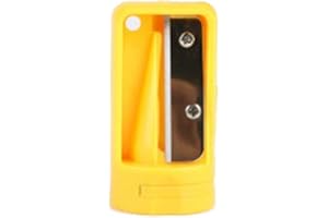Carpenters Pencil Sharpener BE-TOOL Pencil Sharpener, Woodwork Pencil Cutter Shaver Narrow Sharpening Tool Woodworking Hand Tools (2 PCS, Yellow)