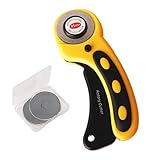 ★ Diseño de Seguridad: Este práctico cortador giratorio está diseñado con un botón de seguridad para bloquear la cuchilla. Presione el botón de seguridad, simplemente apriete el mango para sacar la cuchilla, las cuchillas se mantendrán firmemente para usar. Recupere el botón de bloqueo y las cuchillas retrocederán inmediatamente en la posición segura.