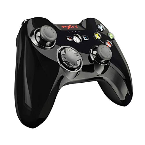Preisvergleich Produktbild QKa MFi-zertifizierter kabelloser Gamecontroller, Bluetooth-Gaming-Controller Joypad Kompatibel mit IOS iPhone / iPad / iPod / Apple TV (Schwarz)