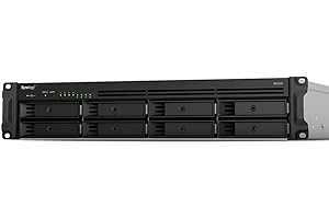 Synology RackStation RS1219+ - Serveur NAS - 8 Baies - Rack-montable - SATA 6Gb/s - Raid 0, 1, 5, 6, 10, JBOD - RAM 2 Go - Gigabit Ethernet - iSCSI - 2U Noir