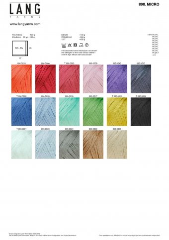 LANG YARNS Micro – Farbe: Hellblau (0020) – 50 g / ca. 100 m Wolle - 2
