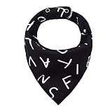 iZiv 4er Set Baby Bandana Geifer Lätzchen mit Justierbarem Druckknöpfen, Wasserdichte TPU Auskleidung für 0-2 Jahre - 3