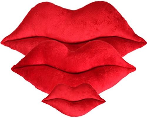 SORRENTO Lovely Plush Toy Sexy Red Lips Cushion Valentine Gift Christmas Gift Fashion Doll for Child Girlfriend Boyfriend Car decoration-gift sets