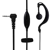Sunday Professionnel 2.5mm G Forme Clip Oreille Casque/Oreillette Mic pour Talkabout 2 Deux Voies Radio Walkie Talkie