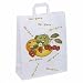 Produktbild 25 Stk. 1-PACK Papiertragetaschen mit Motiv 'Obst und Gemüse' 320+120x400mm, weiß/Mit diesen Taschen steigern Sie die Kundenbindung und den Erinnerungswert Ihrer Kunden an den Einkauf in Ihrem Laden