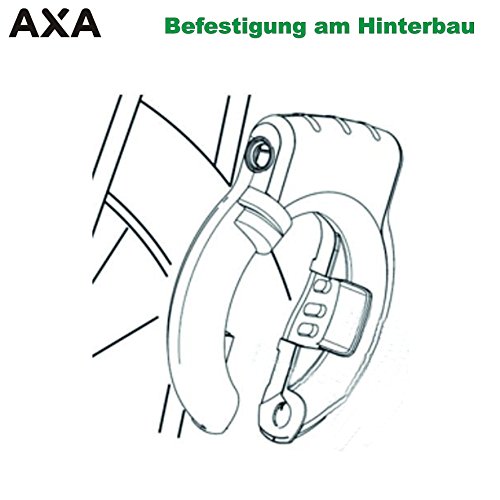 01200160K Axa Defender Rahmenschloss mit Kette RLC 100 Ø 5, 5 mm + Tasche