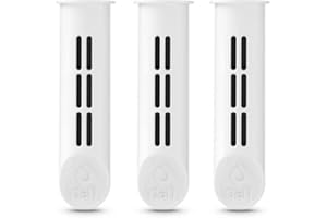 ‎DAFI DAFI Zestaw 3 filtrów| Pasują do butelek DAFI Soft i Solid | Wymienne filtry | Przyjazne dla środowiska | Wolne od BPA | Filtry węglowe | Atestowane surowce | Usuwają smak i zapach chloru | Biały