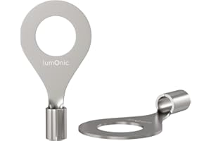 Lumonic 25x cosses à sertir nues 0,5-1,5mm² I cosses à sertir M6 non isolées I cosses M6, cosse tubulaire 0,5mm2 1,5mm2 œillets annulaires, connecteurs à sertir