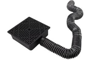 BEWINNER Przedłużenia Rynny Spustowej Elastyczne, Uniwersalne Przedłużenie Rury Spustowej Złącze Drenażowe, Bez Konieczności Kopania Zestaw Przedłużenia Rury Spustowej Niskoprofilowej