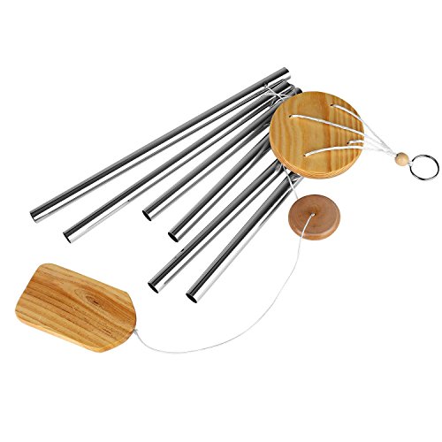 SOLEDI Wind Chimes Windspiel Klangspiel 6 Rohre Melody Dekoration Geschenk - 3