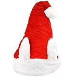 Weihnachts-Mütze mit Ohren Nikolausmütze Weihnachtsmann-Mütze mit Hasenohren