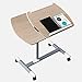 Produktbild GYZ Beistelltisch Computer Schreibtisch-Laptop Schreibtisch mit Mausplatte, Verstellbarer Ständer, Kinderwagen, Tischneigung, Gleitschutzleiste (2 Farben) // (Farbe : A)