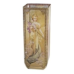 Amazon.de: Goebel 66487018 Alphonse Mucha Vase Die vier Jahreszeiten, 1900