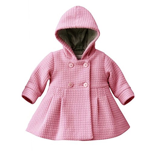 BOBORA Bebe Ninos Primavera Invierno Boton con Capucha Abrigos Chaqueta Trench