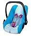 Produktbild ByBoom® - Universal Sommerbezug, Schonbezug aus Frottee mit Streifen für Babyschale, Autositz, z.B. Maxi Cosi Cabrio Fix, City, Pebble; Designed in Germany, MADE IN EU, Farbe:Blau/Streifen-Blau