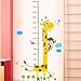 WONZOM Kids Height Chart Wall Sticker home Decor Cartoon Giraffe Height Ruler Home Decoration room Decals Wall Art Sticker wallpaper