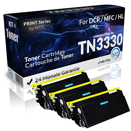 N.T.T.® 3x Kompatibel zu Brother Toner TN3330/TN3380 für Brother DCP-8110DN, DCP-8250DN, HL-5440, HL-5470DW, HL-5480DW, HL-6180, MFC-8510DN, MFC-8520DN, MFC-8950