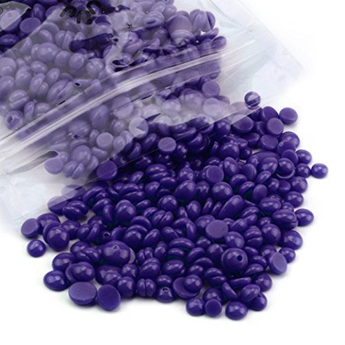 Haarentfernung Bohne, Huihong Feste Haarentfernung Wachs Keine Streifen Enthaarung Hot Film Hartwachs Pellet Wachsen FüR Frauen Sommer Bikini (Lavendel Lila) - 5