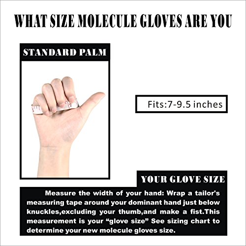 Molecule Silikon Backhandschuhe 1 Paar schwarz - 6