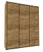 Produktbild Drehtürenschrank / Kleiderschrank Selun 18, Farbe: Eiche Dunkelbraun - 197 x 166 x 53 cm (H x B x T)