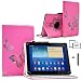 Produktbild Schutzhülle für Nomi CO80014 Libra4 8-25,7 cm (10,1 Zoll) Tablet, Leder, mit Standfunktion, Schmetterlingsmotiv, Pink
