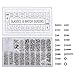 Produktbild WOVELOT 1000 Stück Edelstahl Brillen Uhr Reparatur Schraube Ersatz Kit Set Winzige Schrauben Nuss Sortiment Repair Tool Kit Set