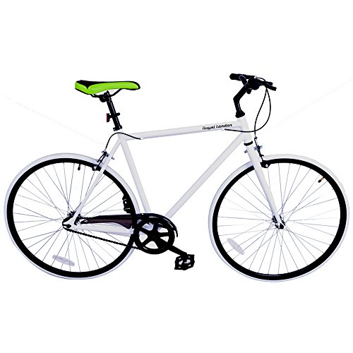 Royal London Fixed Gear Fixie sola velocidad bicicleta, blanco