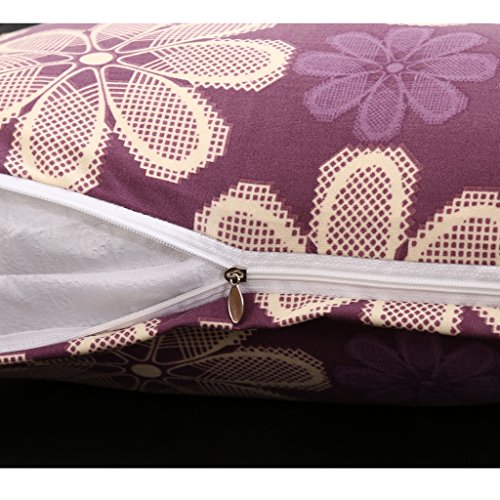 Gazechimp Modern Weich Stretch Sesselhussen Stretchhussen Husse aus elastischer Stoff für 1-Sitz / 3-Sitzer Couch Sofa – Lila Zärtlichkeit, 90-140cm - 5