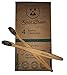 Produktbild Bambus Zahnbürste 4er Pack aus reinem Bambus-Holz | vegan | biologisch abbaubar | ohne Kunststoffe | 100% frei von BPA | Borsten aus natürlichen Materialen für beste Sauberkeit