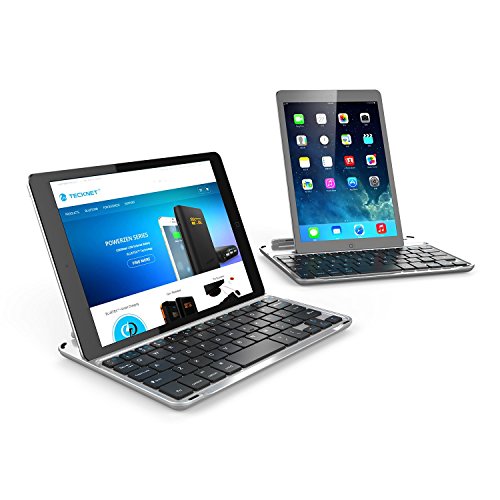 iPad Mini Bluetooth Tastatur, TeckNet® Ultrathin Magnetic Clip-On Appple iPad Mini Bluetooth Deutsche Tastatur Hülle Folio Keyboard Case für iPad mini 3 / mini 2 / mini – Smart Case mit Auto Sleep / Wake, Komfortable Tasten und Extra Lange Batterielaufzeit - 3