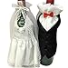 Produktbild 2ST Bier Weinflaschenkühler Hülsenhalter Hochzeit Braut Kleid Bräutigam Smoking