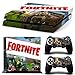 Produktbild RemyCoo PlayStation 4 Beliebte Fortnite Battle Royale Vinyl Decal Haut Aufkleber für PS4 Konsole + 2 PCS Haut für PS4 Controller - Grün