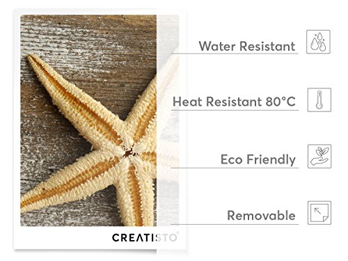Fliesen-Folie | Dekor-Sticker Aufkleber Folie Küchenfolie Bad-Fliesen Wand Deko | 15×20 cm Design Motiv Starfish – 1 Stück - 4