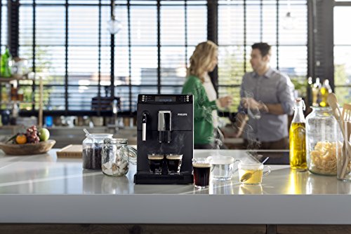 Philips EP3510/00 Kaffeevollautomat, Milchschaumdüse, AquaClean, schwarz - 3