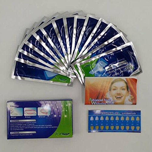 Tonsee 28PCS Weiße Effekte Dental Whitestrips Hoch Entwickelten Zähne Streifen - 4