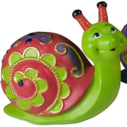 khevga Gartenfigur Schnecke – Schneckenfigur 3er Set - 3