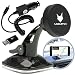 Produktbild Mobilefox 360° KFZ Magnet Windschutzscheibe Handy Halterung + Micro-USB Ladekabel + C-Typ Adapter 3in1 SET für Huawei P20/Pro/P10/P9/Nova/Plus Schwarz - Saugnapf Armaturenbrett Auto Halter