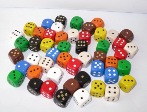 Preisvergleich Produktbild G&S 100 Würfel aus Ahornholz (16 mm), Polybeutel