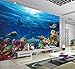 Produktbild 3D Custom Leinwand Wandbild Gefallenes Königreich Poster Mosasaurus Shark Aufkleber Unterwasser Wallpaper Schlafzimmer Aufkleber, 150cmX105cm