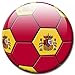 Produktbild Fußball Fan Magnet Länderflagge "Spanien" Ø 5 cm Kühlschrankmagnet mit innovativem Motiv für Magnettafel Pinnwand Magnetpinnwand Memoboard Whiteboard - Original Magnete GUMA Magneticum