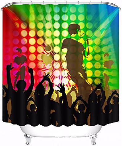 BYLE Creative concert digital printing waterproof shower curtain, wide 180cm X high 180cm