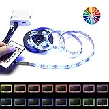televisores en promocion medellin 16 colores 4 modos de iluminación: 16 tiras de luz LED Criacr multicolores con cambio de color. Puede elegir cualquier color. Además, se ilumina con 4 modos (flash, flash, atenuación o suave), que usted mismo puede controlar a distancia.